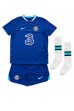 Fotbalové Dres Chelsea Aubameyang #9 Dětské Domácí Oblečení 2022-23 Krátký Rukáv (+ trenýrky)